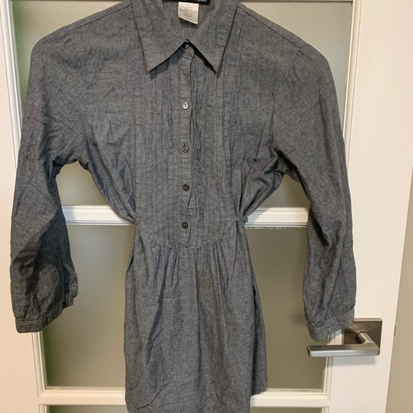 Blue/grey button up blouse - Picture 2 of 5